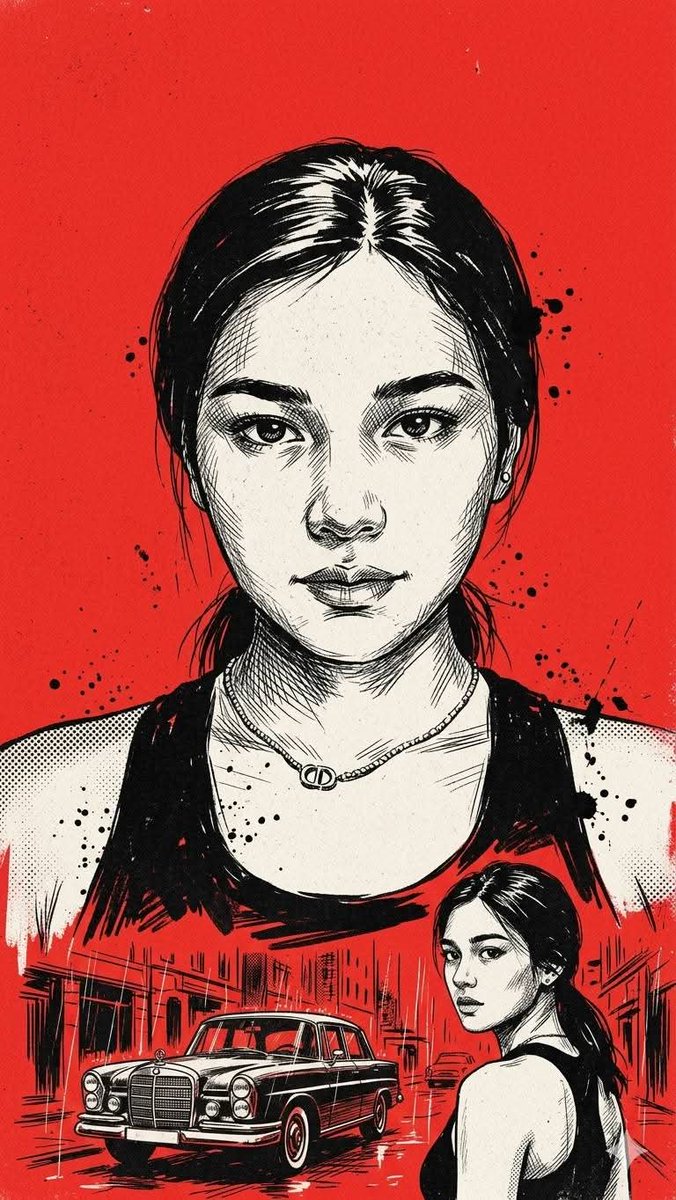 Vintage Noir Ink Illustration