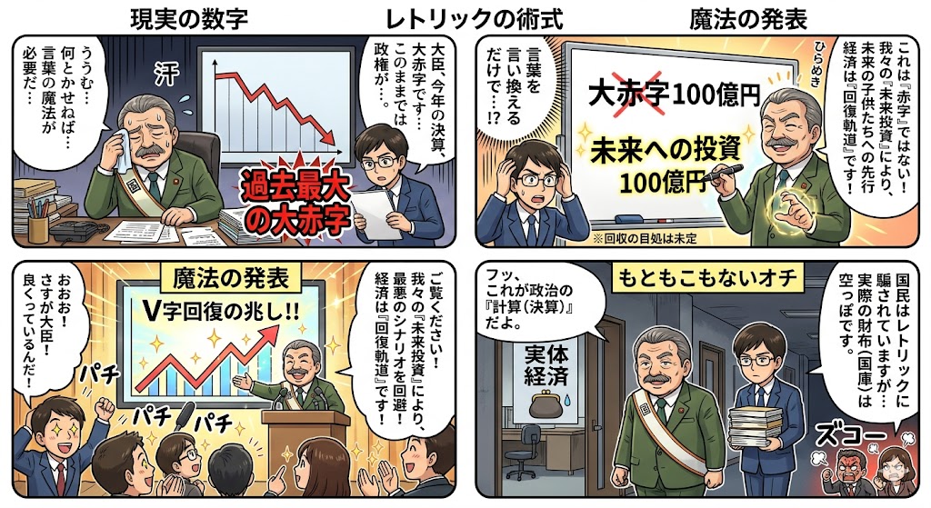 四格漫画：数字的魔力