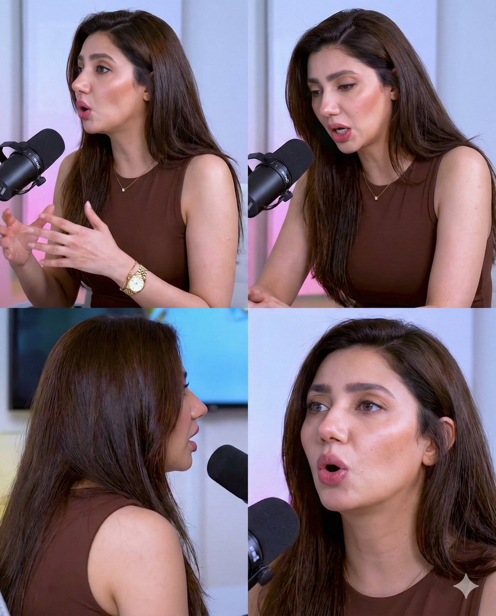 Mahira Khan 2x2 拼贴播客采访提示