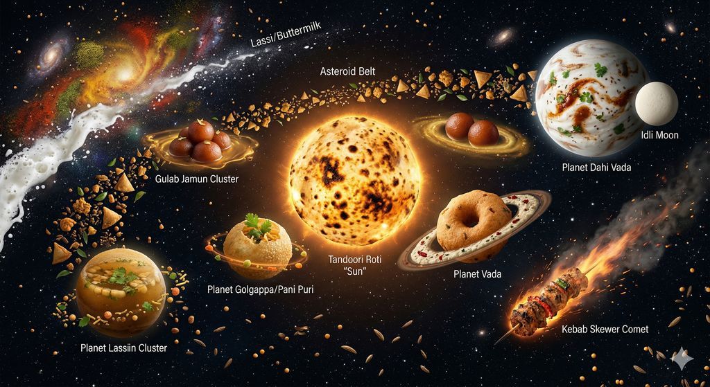 食物银河：宇宙印度街头食品太阳系