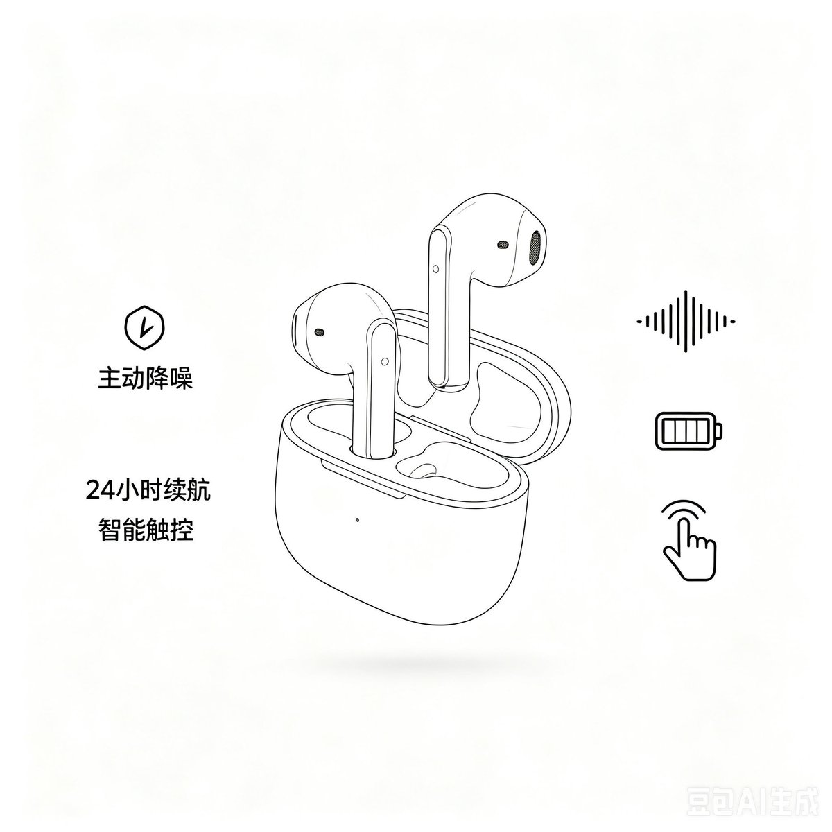 Minimalist Headphone E-commerce Product Photo