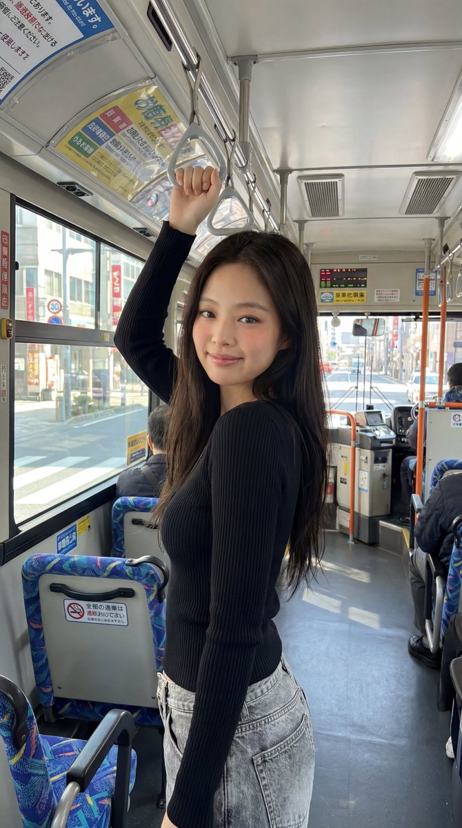 韩国女孩 日本巴士旅行