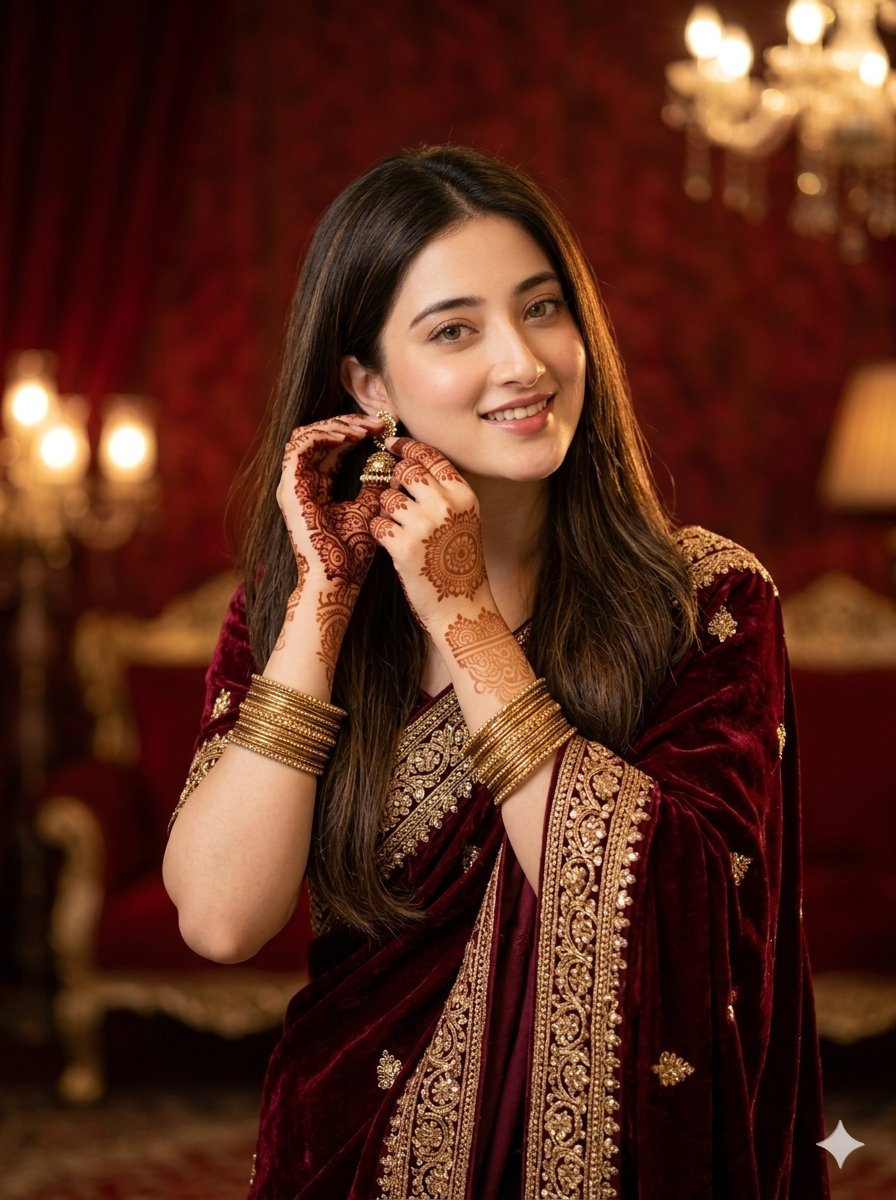 Traditional Saree Beauty Portrait