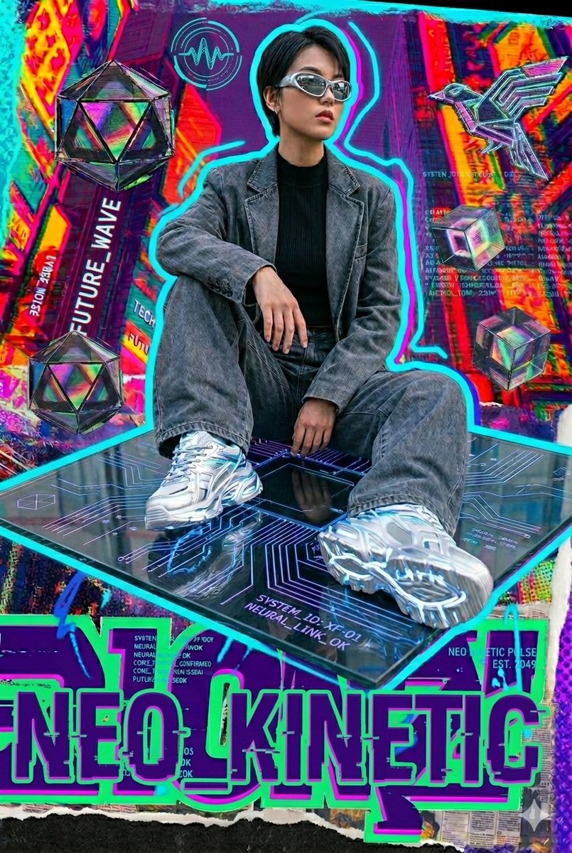 Y2K 赛博朋克赛博流行海报