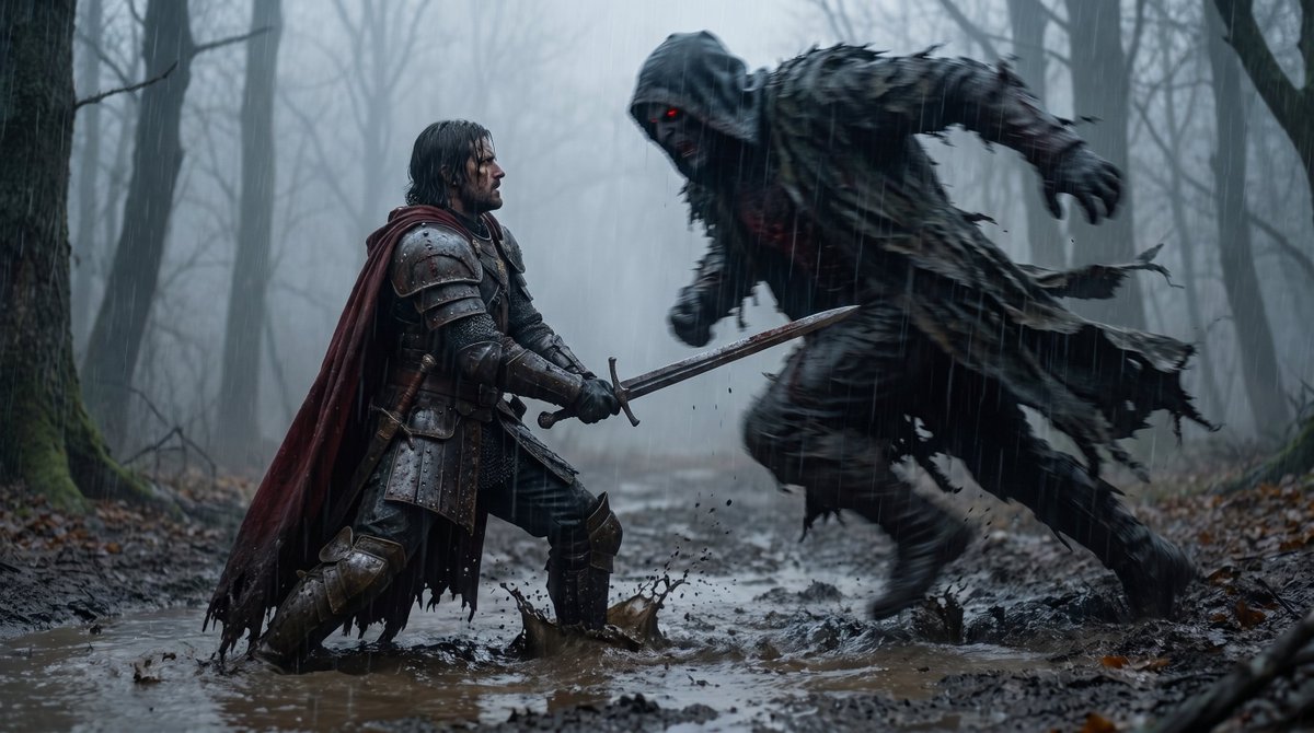 Cinematic Dark Fantasy Battle