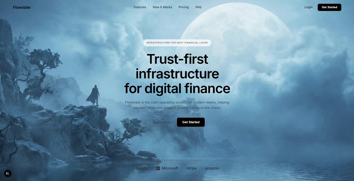 电影科幻景观和金融科技 UI 设计提示