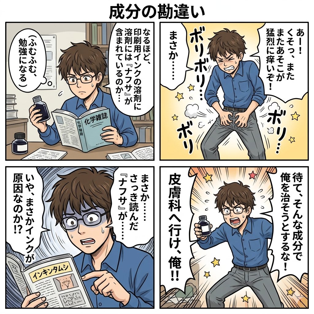 组件差异四格漫画