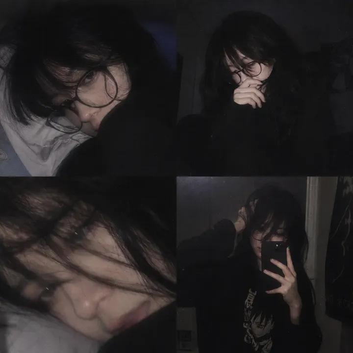 黑暗 Grunge Emo 女孩拼贴